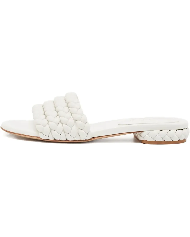 Gianvito Rossi Pre-owned Sandalen mit Flechtdetail - Weiß Weiß