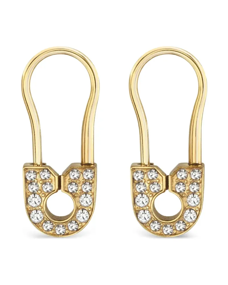 Philipp Plein Plein Safety Pin Ohrringe - Gold Gold