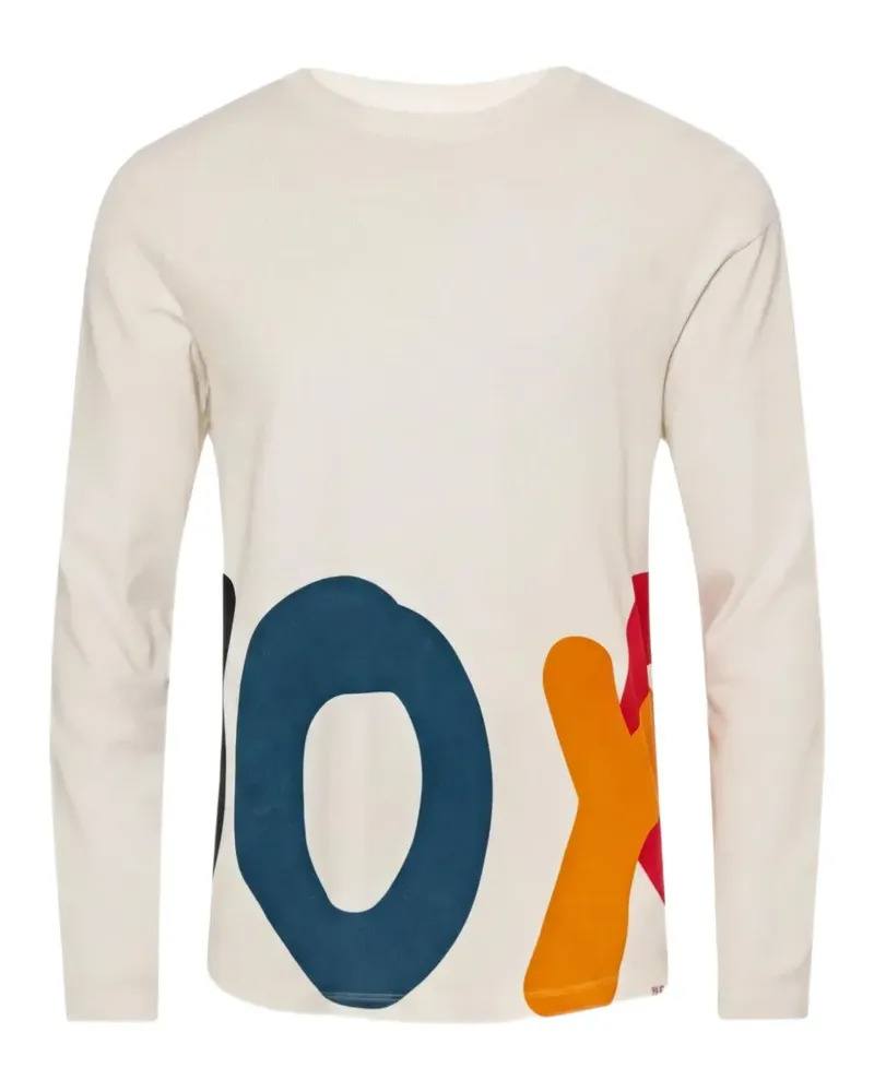 Orlebar Brown Langarmshirt mit grafischem Print - Weiß Weiß