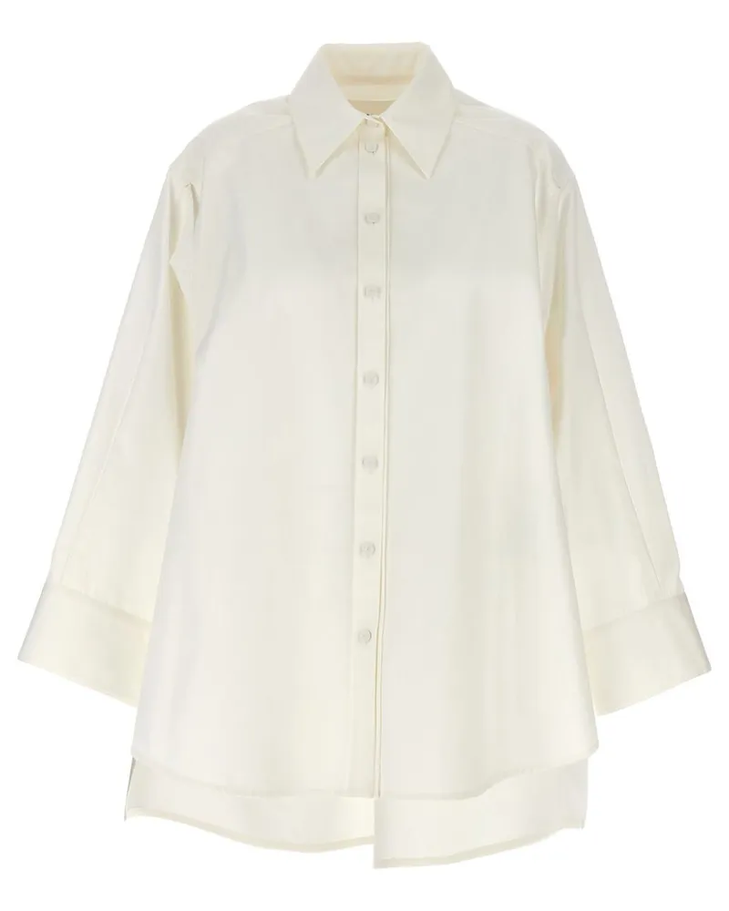 Jil Sander Hemd mit Cut-Out - Weiß Weiß