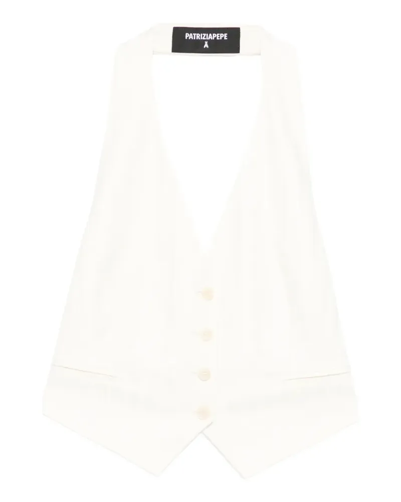 Patrizia Pepe halterneck waistcoat - Nude Nude