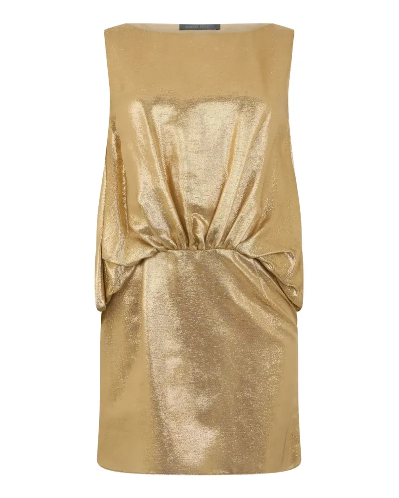 Alberta Ferretti Ärmelloses Kleid - Gold Gold