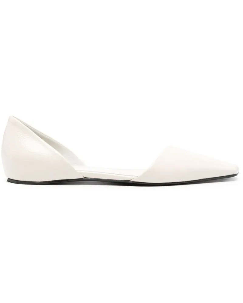 Totême The Asymmetric d'Orsay Ballerinas - Nude Nude