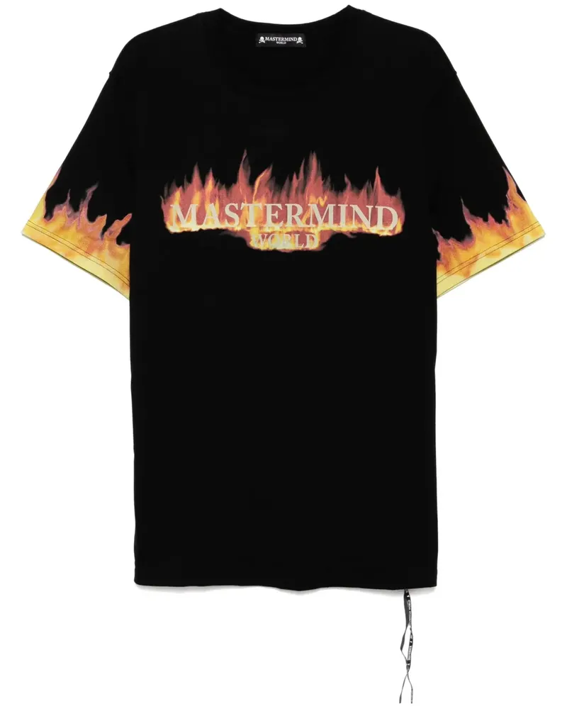 Mastermind World T-Shirt mit Totenkopf-Print - Schwarz Schwarz