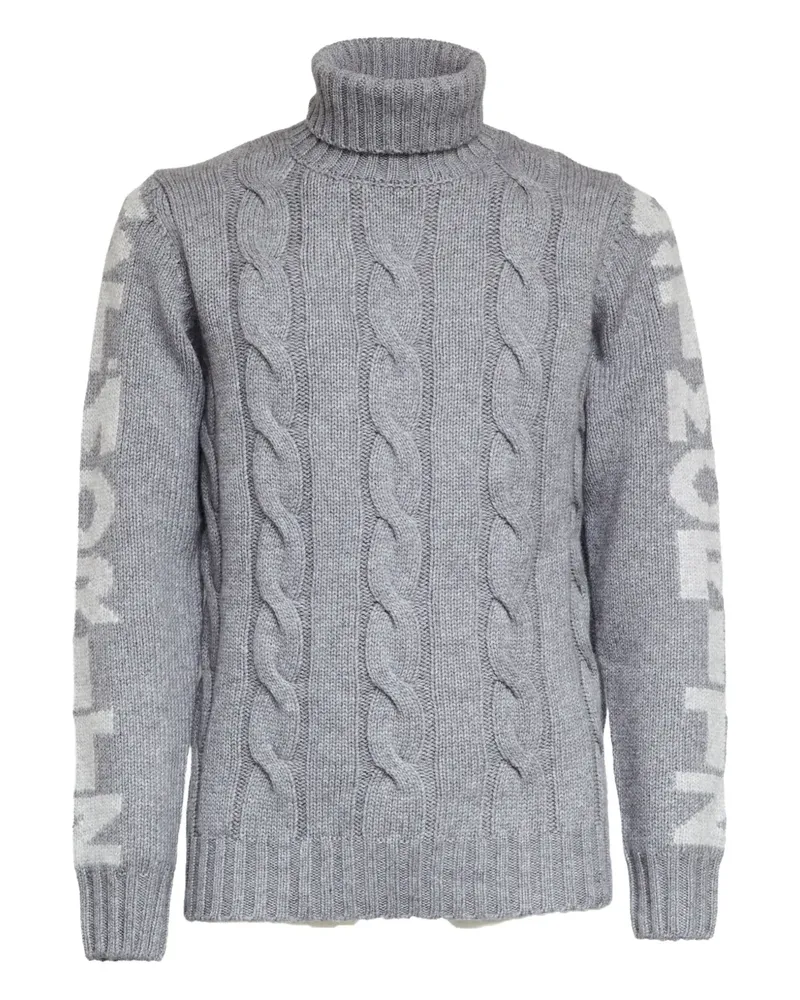 MC2 Saint Barth St. Moritz cable-knit roll-neck sweater - Grau Grau