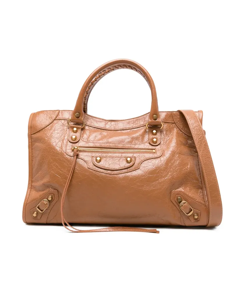 Balenciaga Mittelgroße Le City Tote Bag - Braun Braun