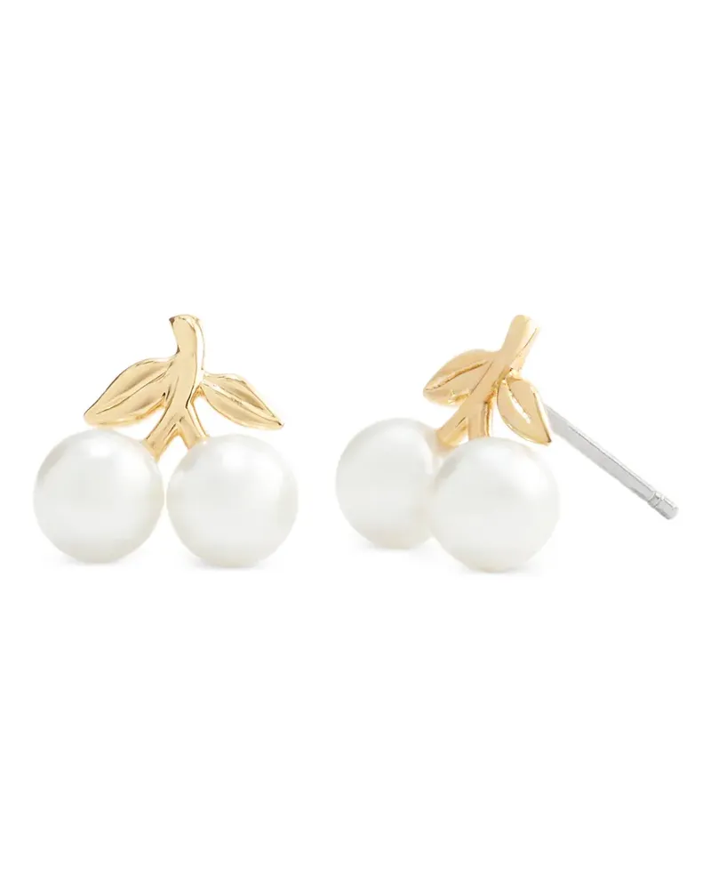 Coach cherry pearl earrings - Gold Gold