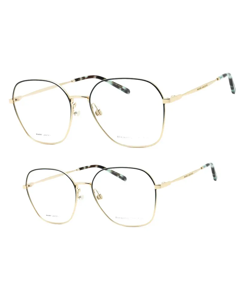 Marc Jacobs square full-rim eyeglasses - Gold Gold