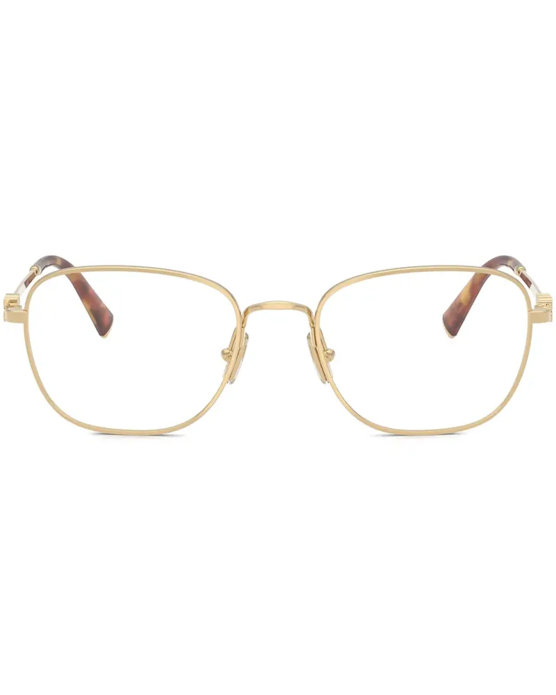 Miu Miu Brille mit eckigem Gestell - Gold Gold