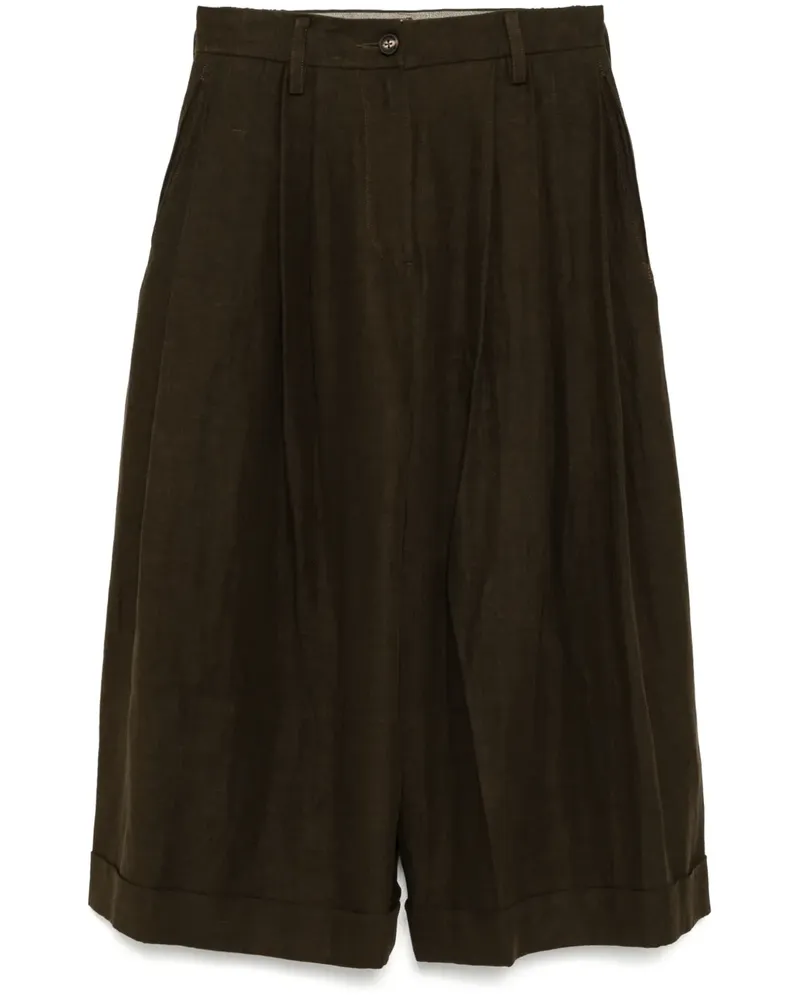 Ziggy Chen Hose mit weitem Bein - Nude Nude