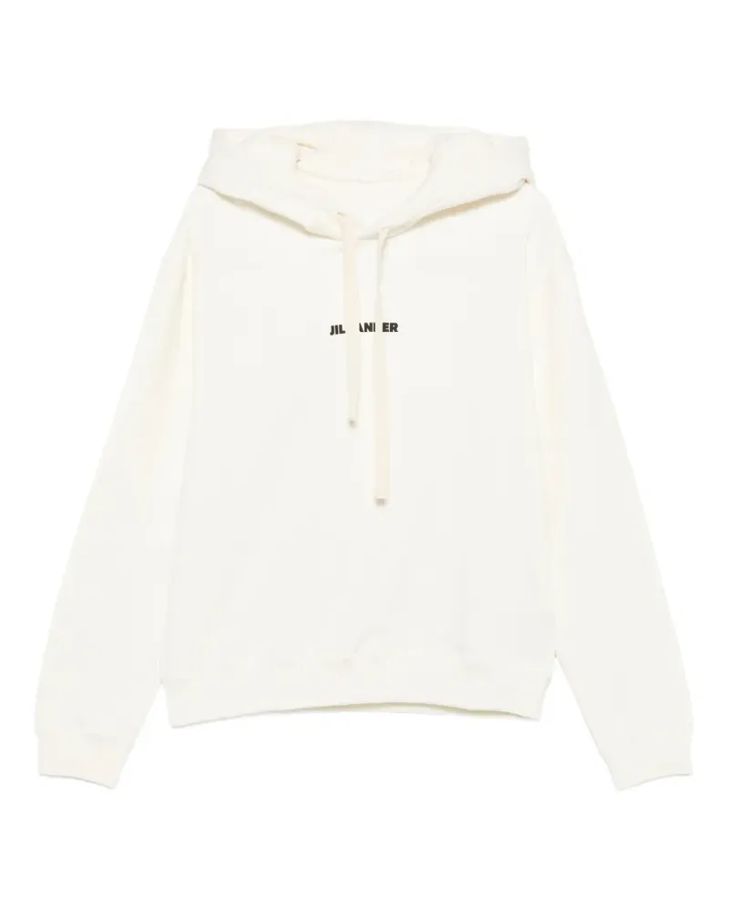 Jil Sander logo-print hoodie - Nude Nude