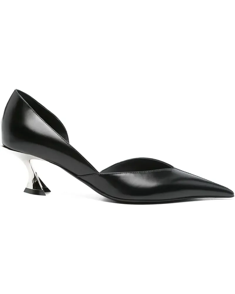 Thierry Mugler Fang Pumps mit Design-Absatz 55mm - Schwarz Schwarz