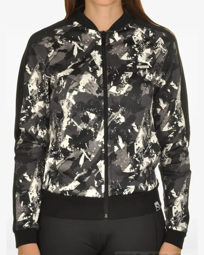 Puma all-over print track jacket - Schwarz Schwarz