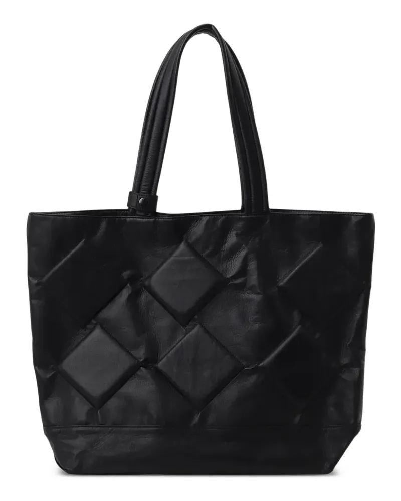 Yohji Yamamoto Gefütterter Shopper - Schwarz Schwarz