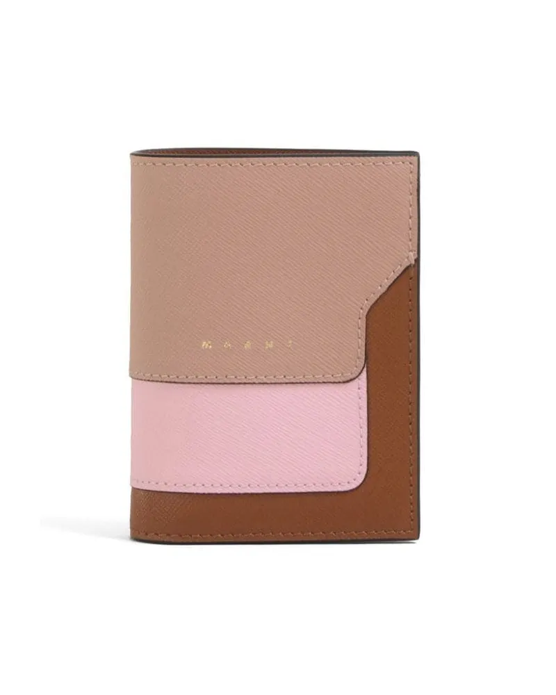Marni Portemonnaie aus Saffiano-Leder - Rosa Rosa