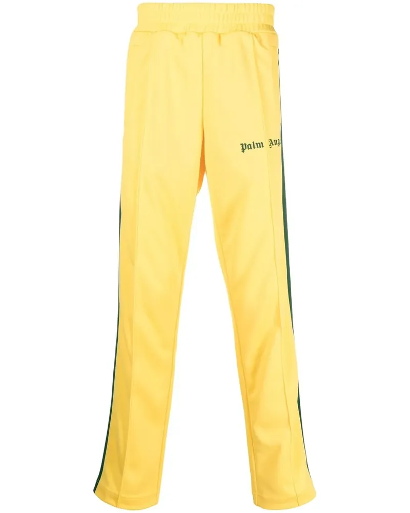 Palm Angels Jogginghose mit Logo-Stickerei - Gelb Gelb
