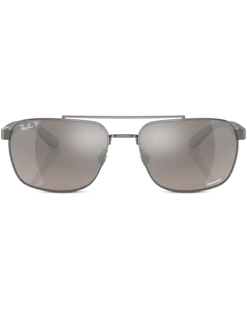 Ray Ban Sonnenbrille mit verspiegelten Gläsern - Grau Grau