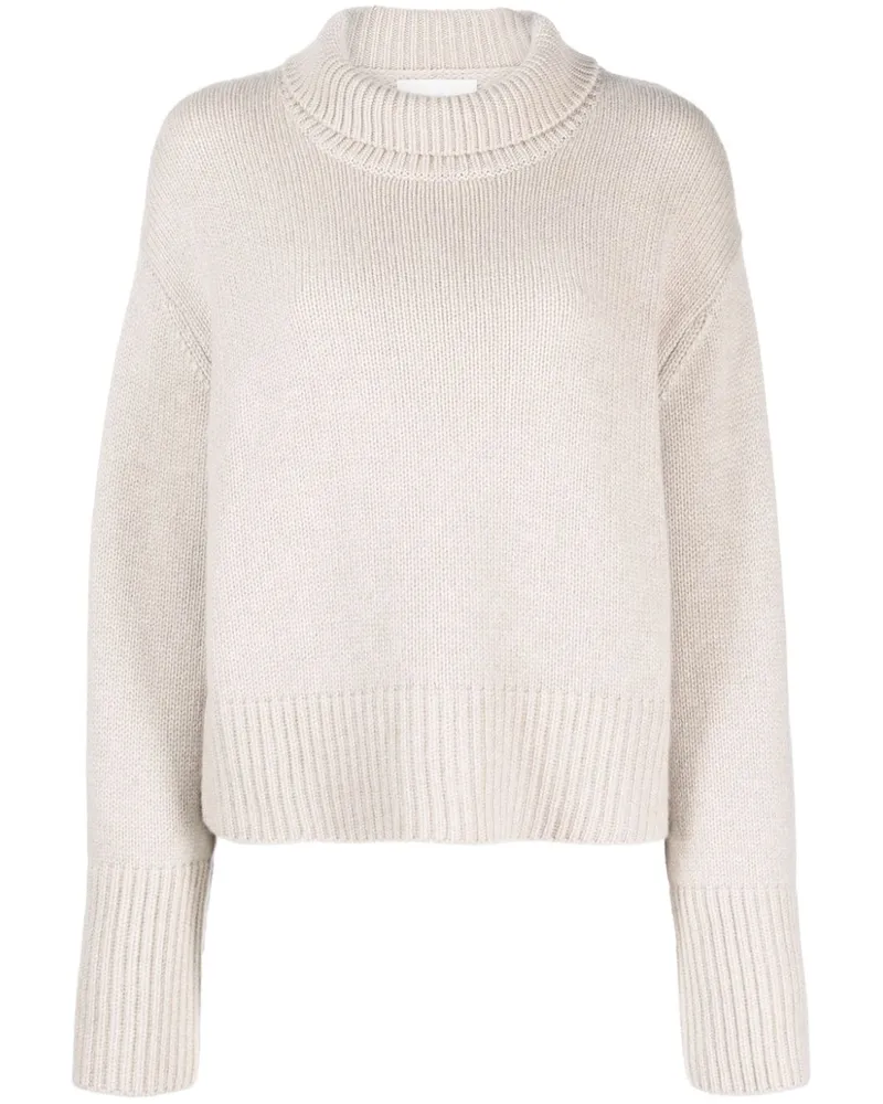 Lisa Yang Kaschmirpullover mit Rollkragen - Nude Nude