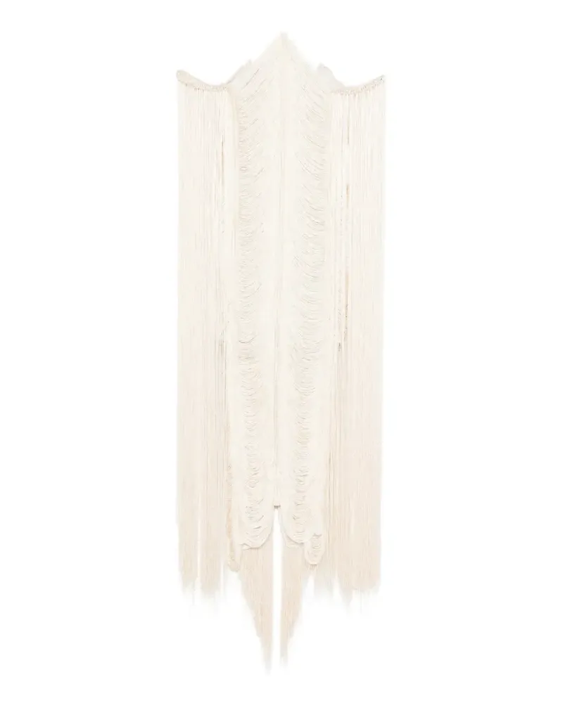 BLESS fringed maxi dress - Nude Nude