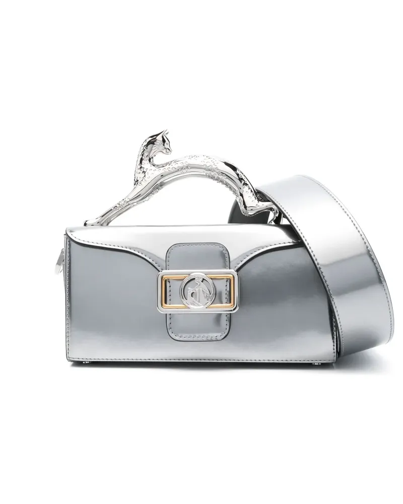 Lanvin Pencil Cat Mini-Tasche - Silber Silber