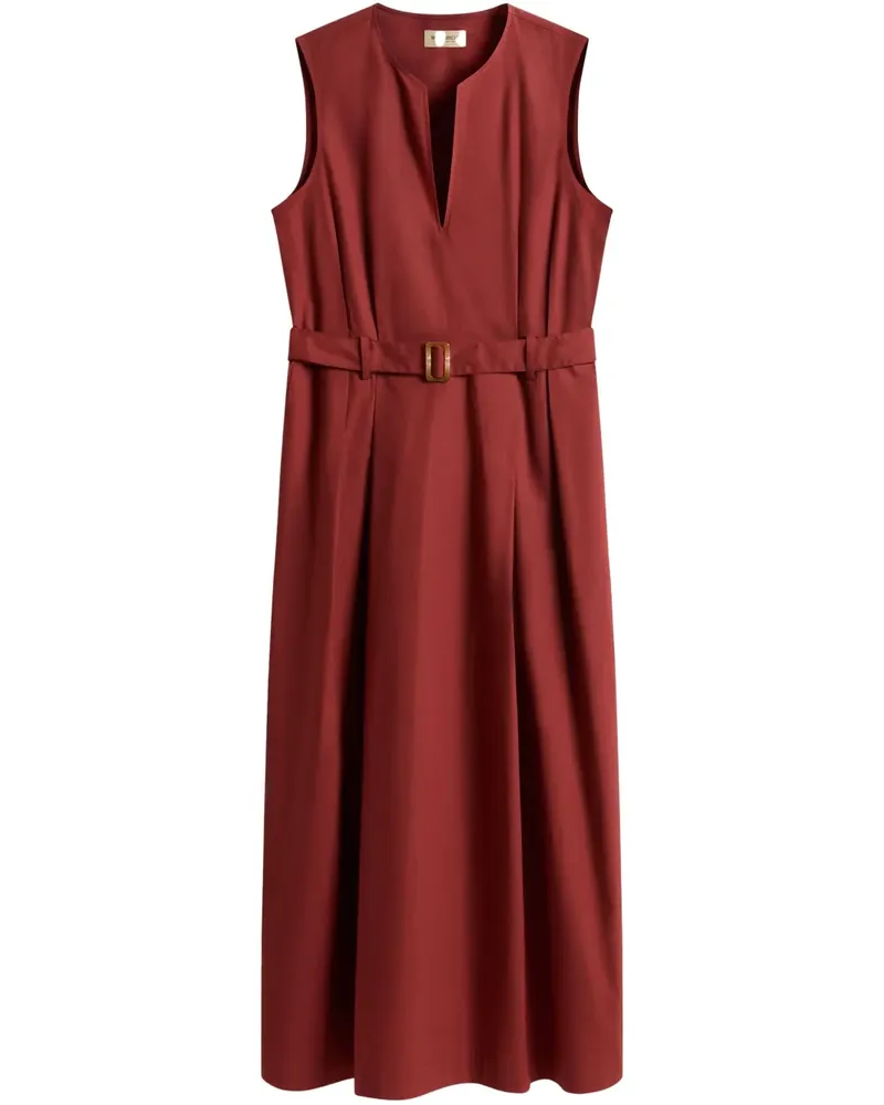 Woolrich Maxikleid mit Gürtel - Rot Rot