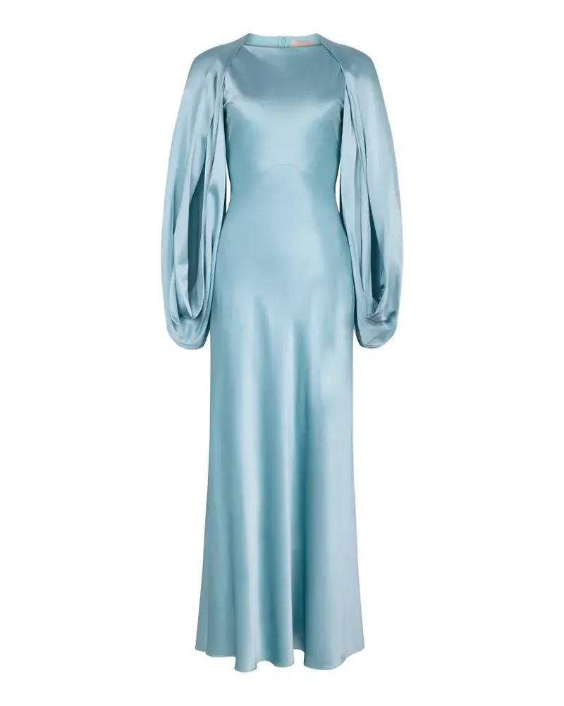 Roksanda Ilincic Kami Kleid mit Ballonärmeln - Blau Blau