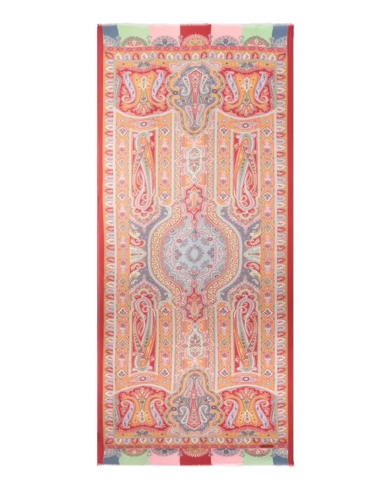 Etro Schal mit Paisleymuster - Orange Orange