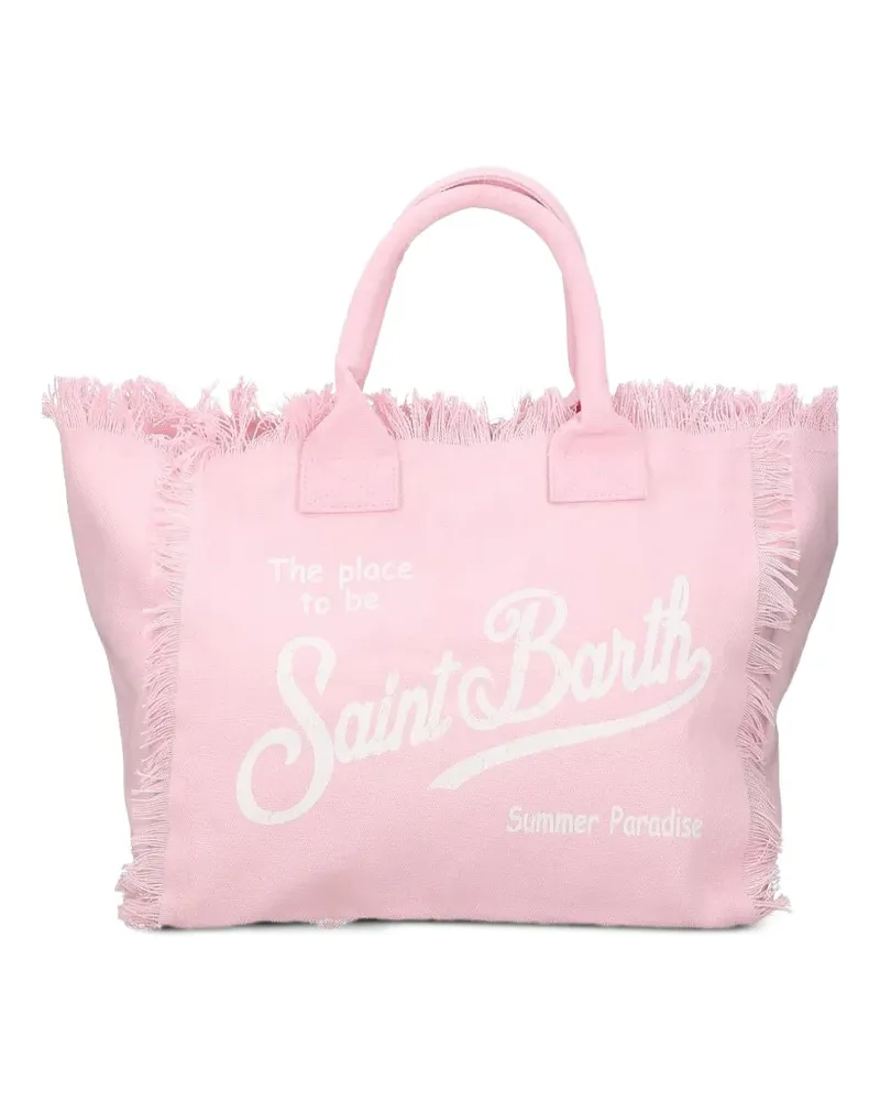 MC2 Saint Barth Vanity Shopper mit Fransen - Rosa Rosa
