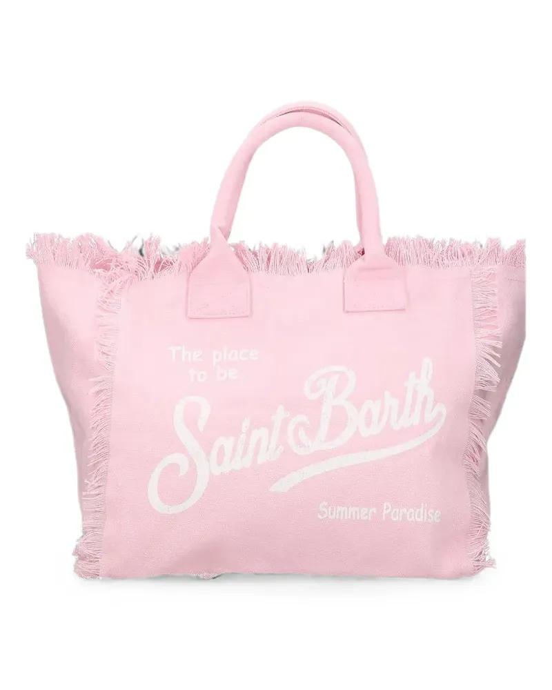 MC2 Saint Barth Vanity Shopper mit Fransen - Rosa Rosa