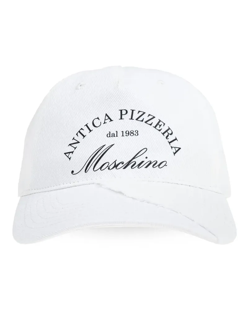 Moschino Baseballkappe mit Logo - Weiß Weiß