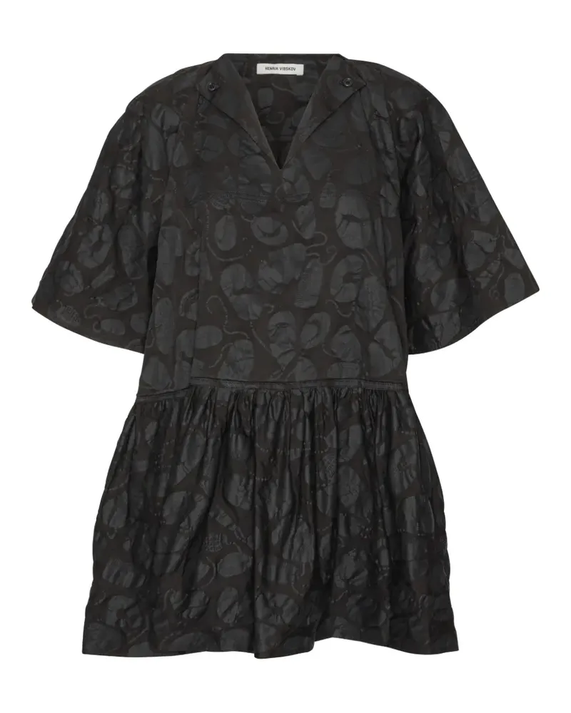 Henrik Vibskov Preserve V-neck top - Schwarz Schwarz