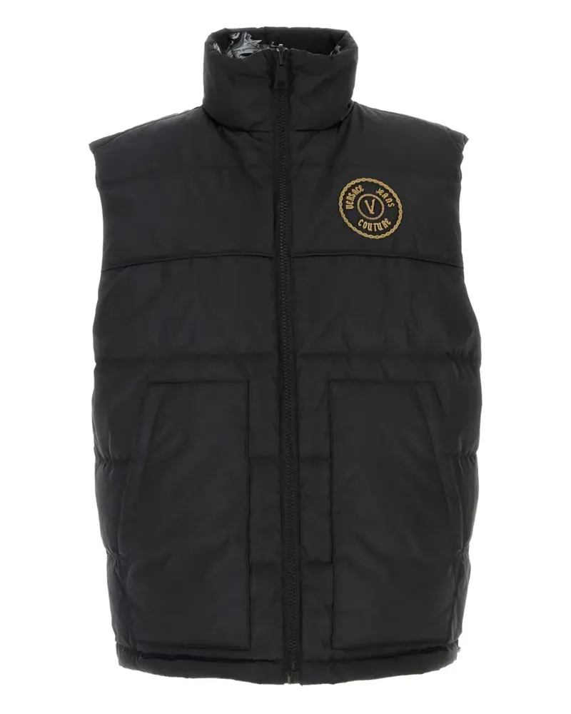 Versace Jeans Wendbare Weste mit Steppung - Schwarz Schwarz