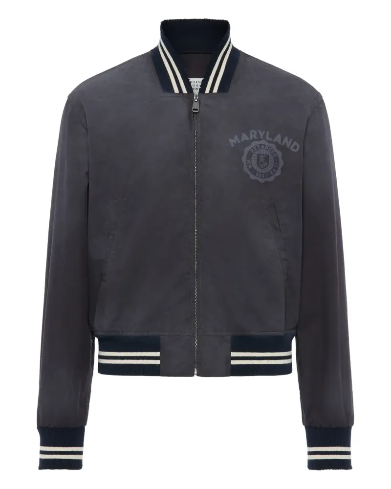 Maison Margiela Bomberjacke mit Print - Grau Grau