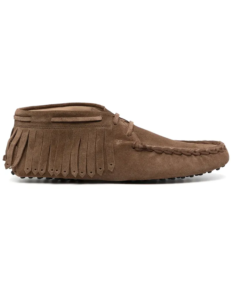 TOD'S Gommino Desert-Boots mit Fransen - Braun Braun