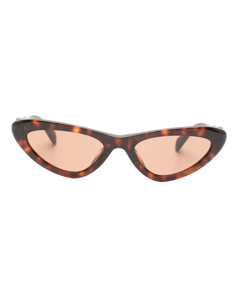 Miu Miu tortoiseshell-effect cat-eye sunglasses - Braun Braun
