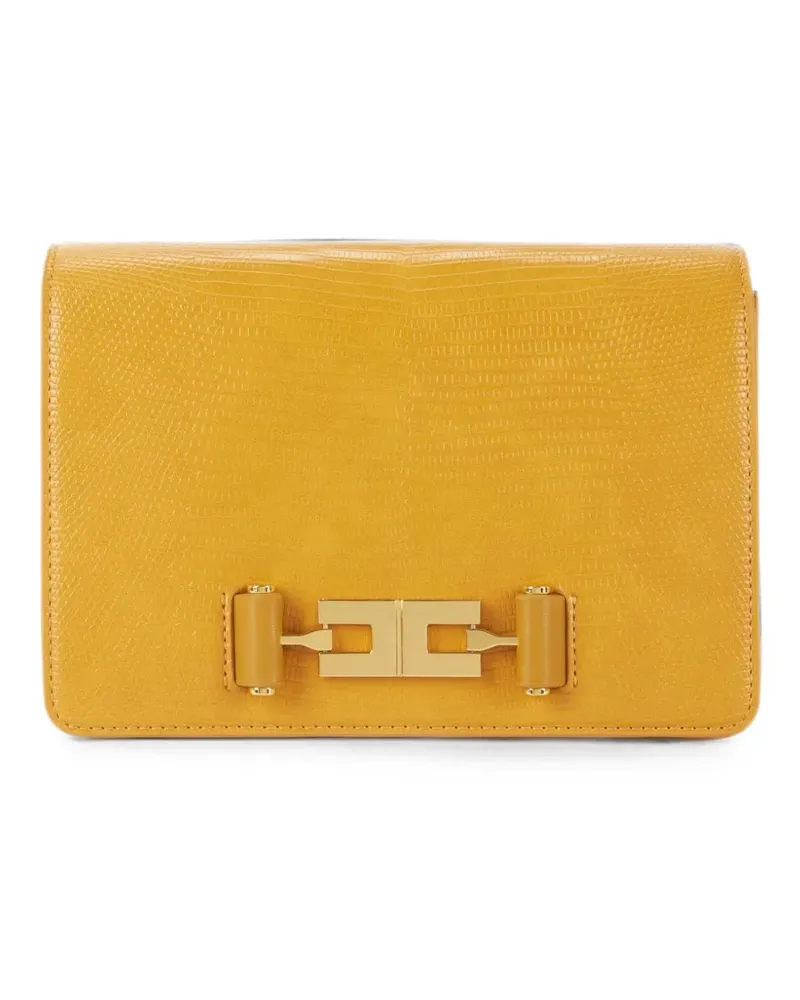 Elisabetta Franchi shoulder bag with groumette chain - Gelb Gelb
