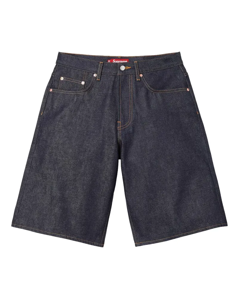 Supreme Being Baggy Selvedge Jeans-Shorts - Blau Blau