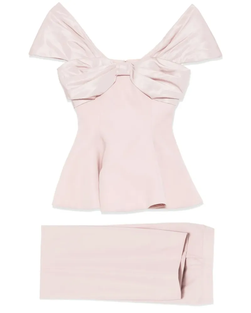 Saiid Kobeisy Drapiertes Schleifen-Set - Rosa Rosa