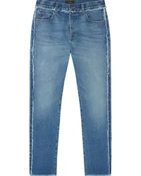 Alanui Gerade Jeans mit Fransen Blau