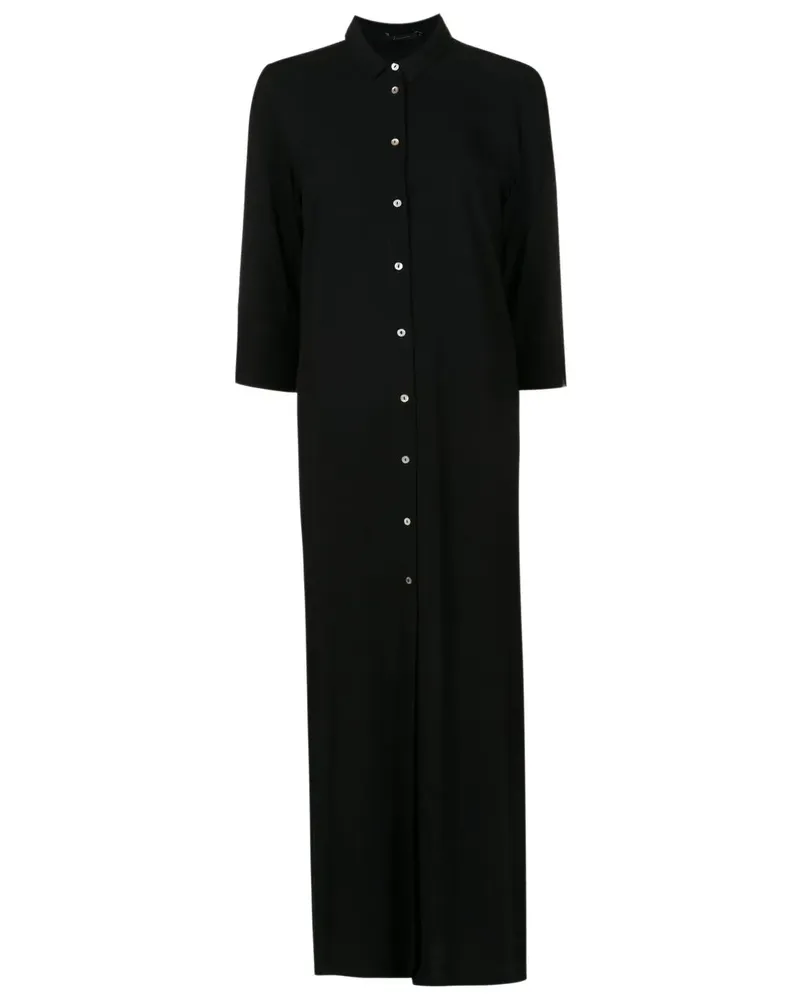 Lenny Niemeyer Midikleid in Satinoptik - Schwarz Schwarz