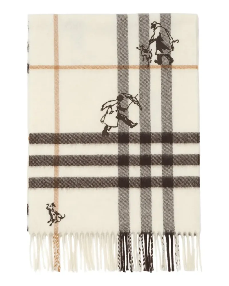 Burberry Check Mates Kaschmirschal - Nude Nude