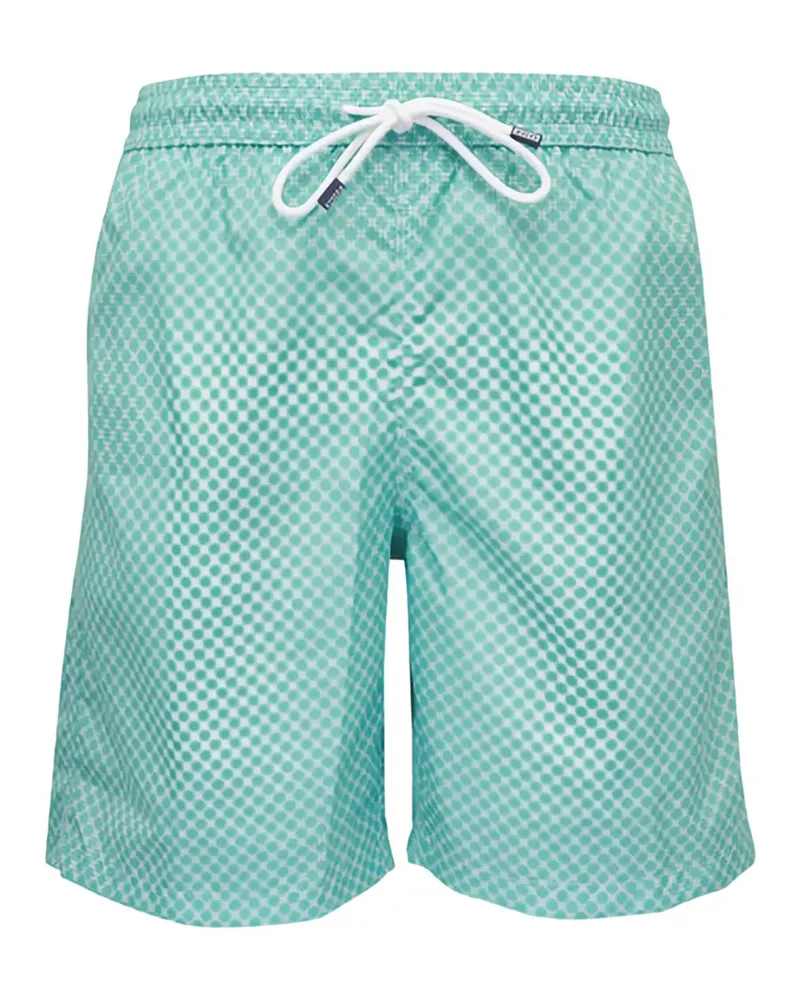 Fedeli Badeshorts mit geometrischem Print - Grün Grün