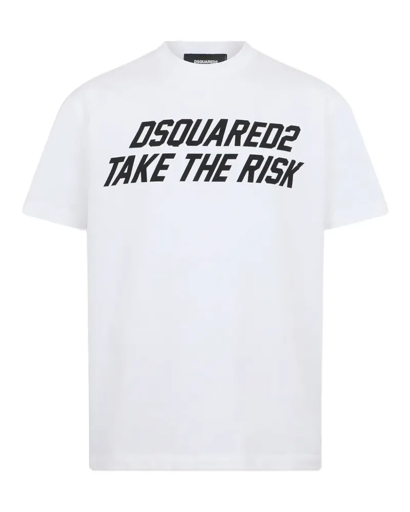 Dsquared2 T-Shirt mit Logo-Print - Weiß Weiß