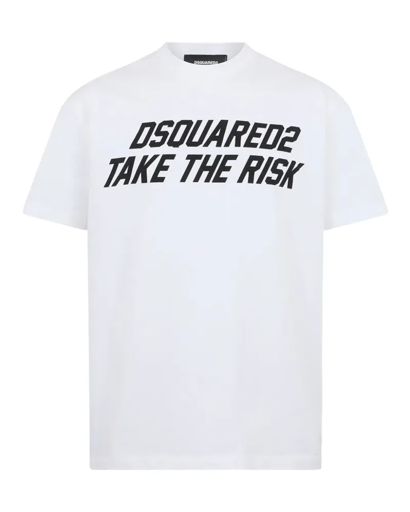 Dsquared2 T-Shirt mit Logo-Print - Weiß Weiß