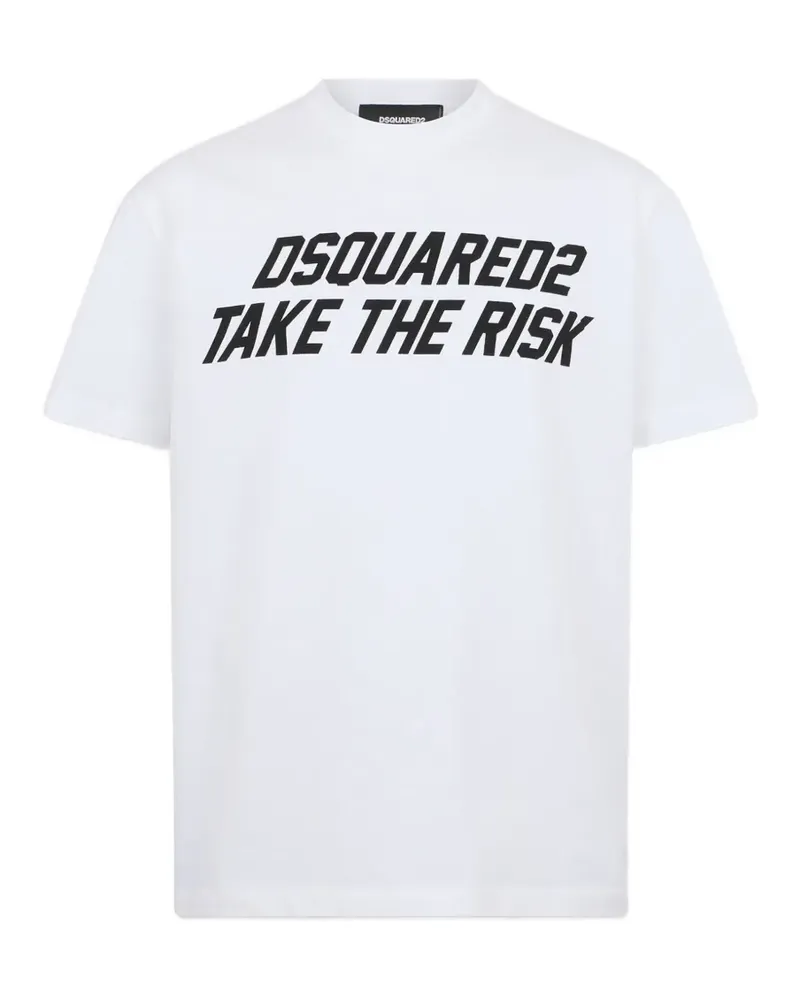 Dsquared2 T-Shirt mit Logo-Print - Weiß Weiß