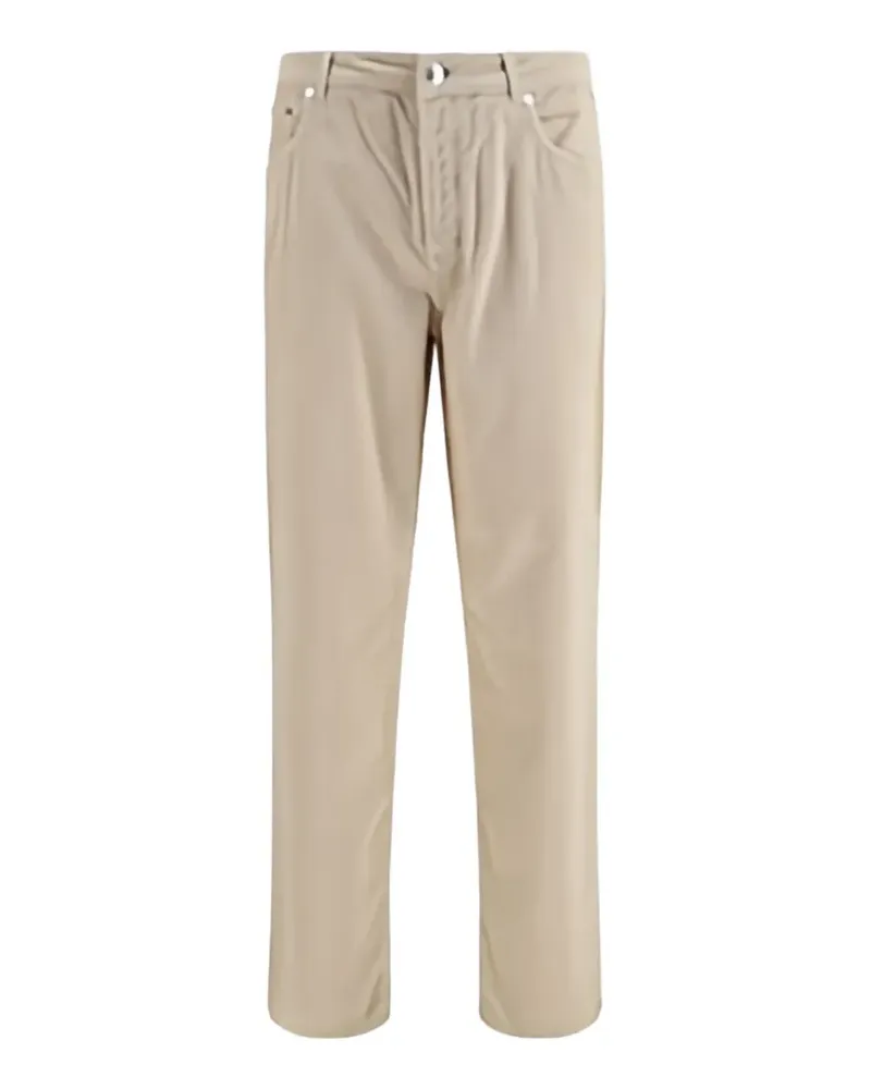 Brunello Cucinelli straight-leg corduroy trousers - Nude Nude