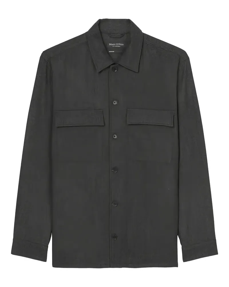 Marc O'Polo Geknöpfte Hemdjacke - Grau Grau