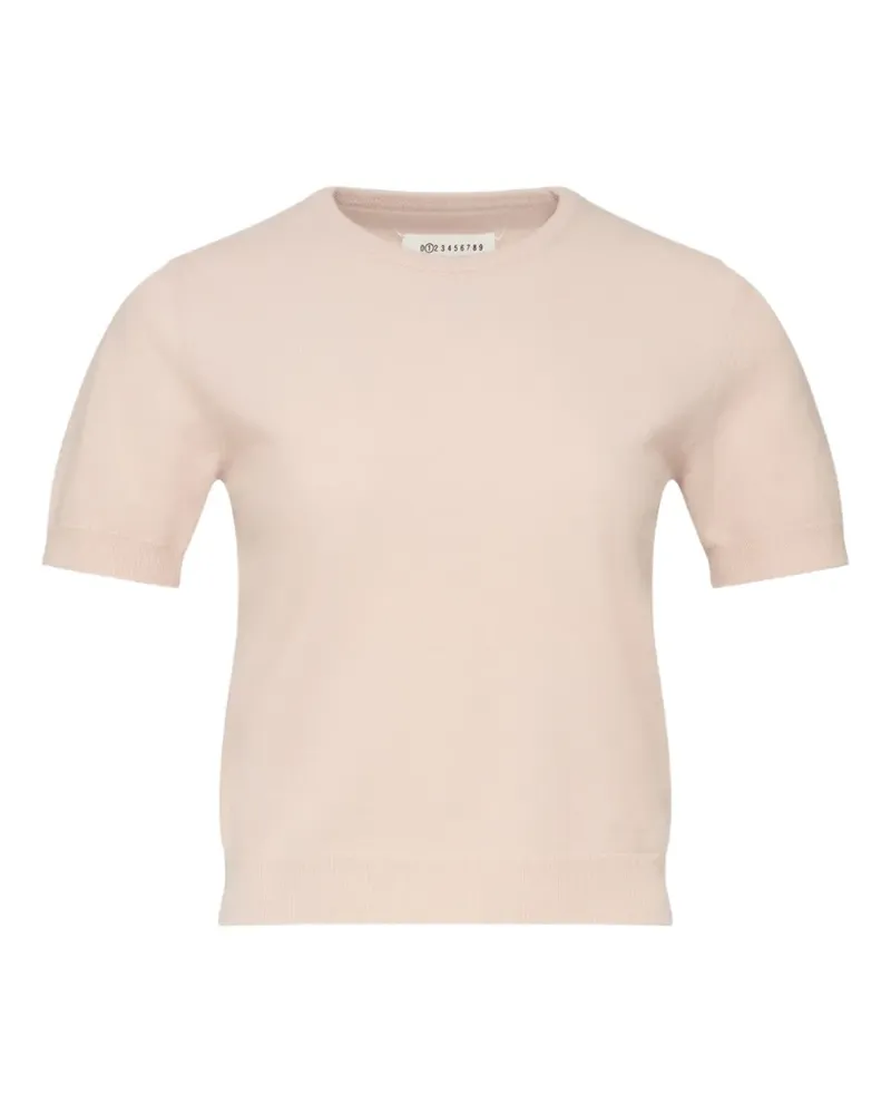 Maison Margiela Fein gestricktes T-Shirt - Nude Nude