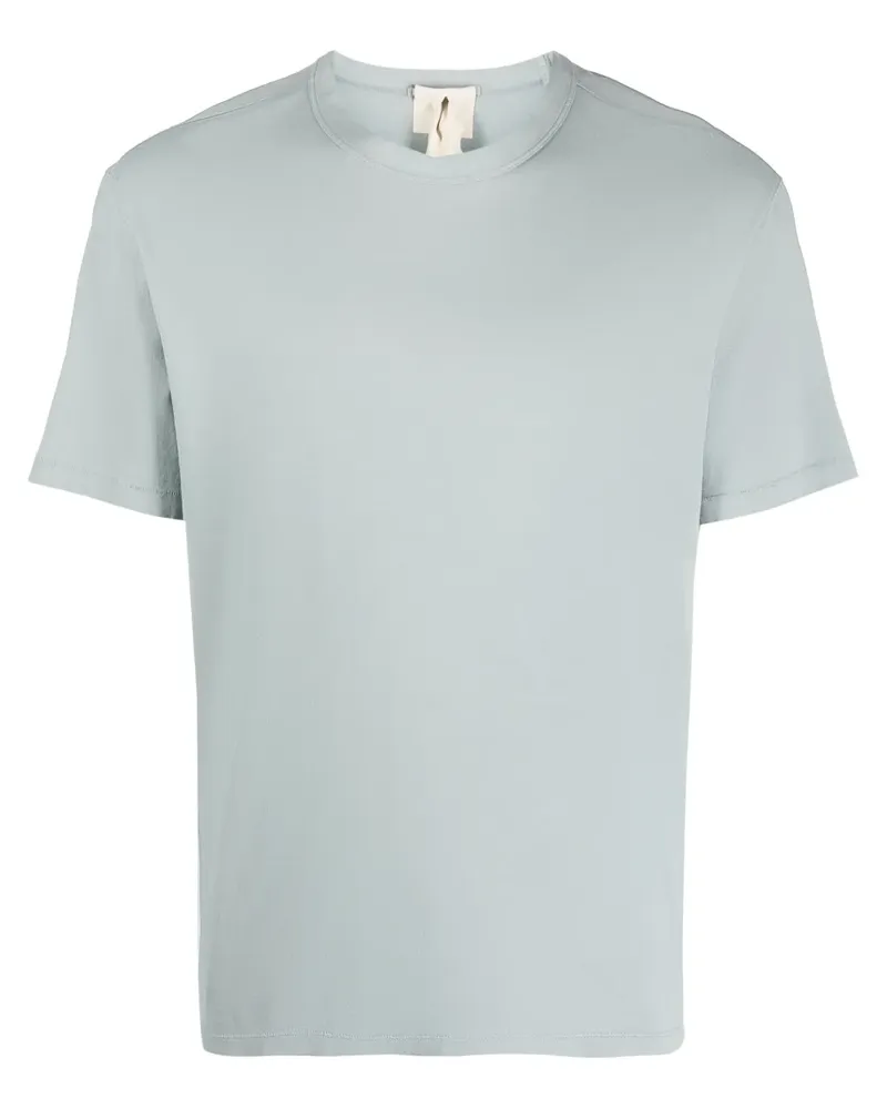 Ten c T-Shirt mit Logo-Patch - Grau Grau