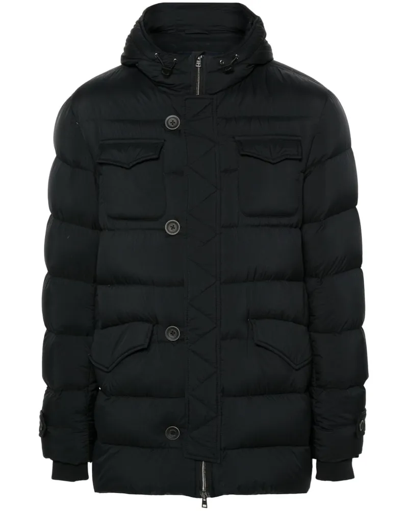 Herno Gesteppte L'eskimo Kapuzenjacke - Schwarz Schwarz